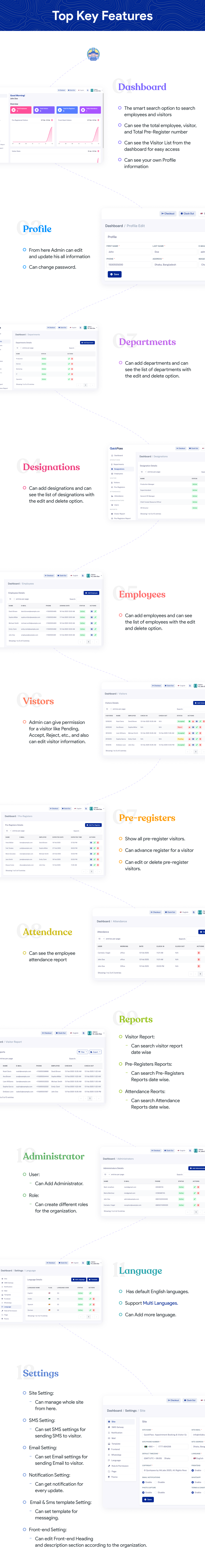 QuickPass - Appointment Booking & Visitor Gate Pass System With Qr Code